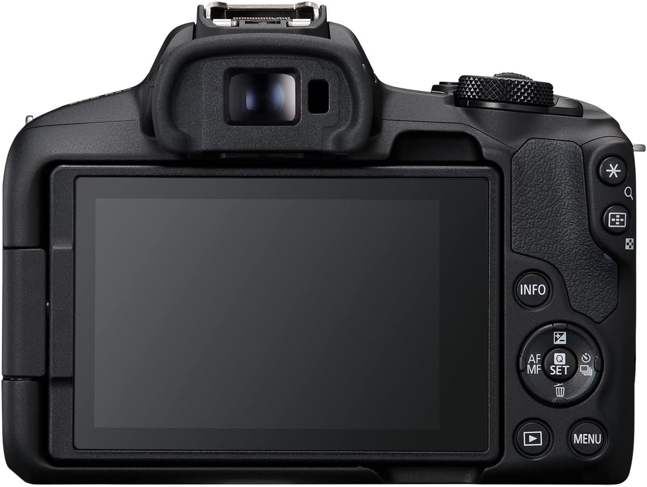 Canon EOS R50 Cámara de vlogging sin Espejo (Negro) con RF-S18-45mm F4.5-6.3 es Lente STM, 24.2 MP, Video 4K, detección y Seguimiento de Temas, Compacto, conexión de Smartphone, creador de Contenido