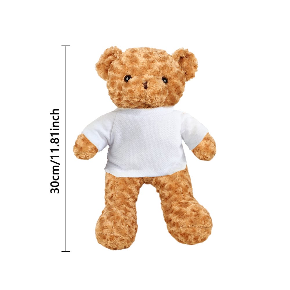 Custom Teddy Bear Doll Personalized Flowers Teddy Bear Plush Toys Birthday Gifts for Kids-Veria Gifts