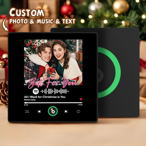 FridgeBeats Framed Custom Music & Photo Fridge Magnet FridgeBeats 4.0 Pro Supports Bluetooth Connectivity-Veria Gifts