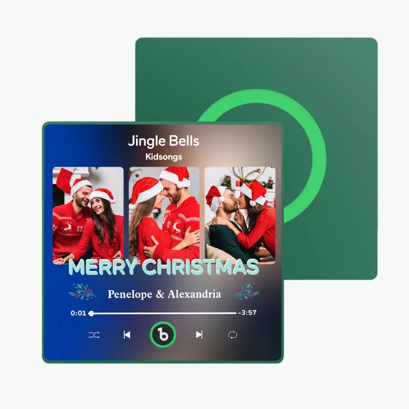 FridgeBeats Framed 4.0 Custom 3 Photos Music Fridge Magnet FridgeBeats Pro Supports Bluetooth Connectivity Christmas Gifts-Veria Gifts