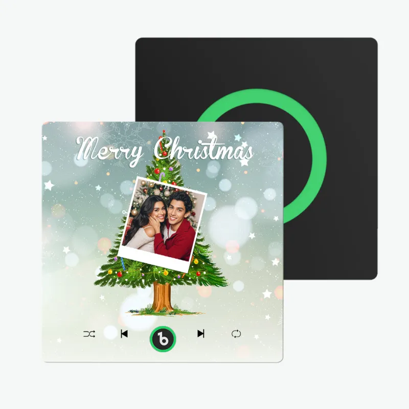 FridgeBeats Frameless 4.0 Custom Music And Photo Fridge Magnet Christmas Tree Fridge Magnet for Christmas Gifts-Veria Gifts