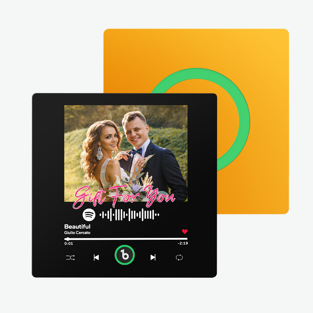 FridgeBeats Frameless Custom Music & Photo Fridge Magnet FridgeBeats 4.0 Pro Supports Bluetooth Connectivity-Veria Gifts