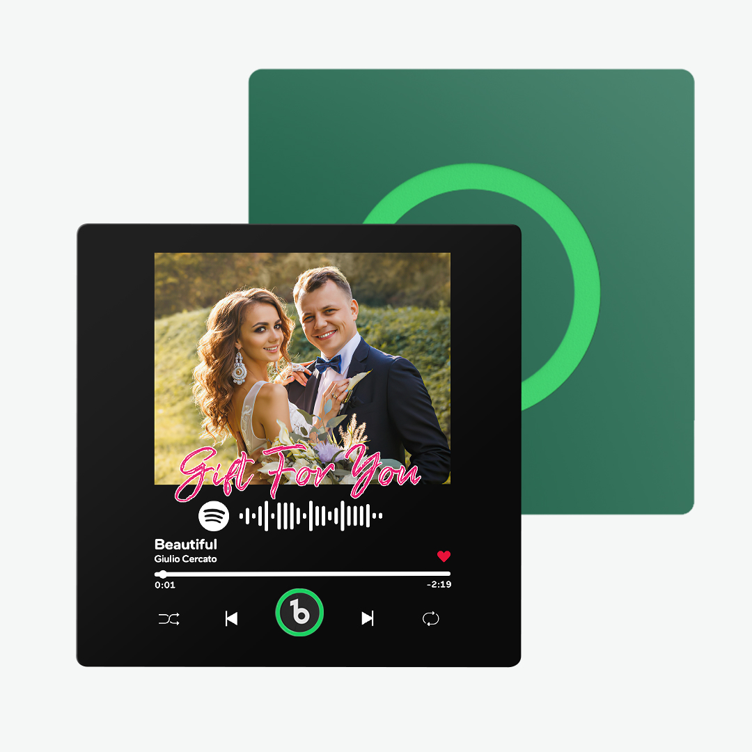 FridgeBeats Frameless Custom Music & Photo Fridge Magnet FridgeBeats 4.0 Pro Supports Bluetooth Connectivity-Veria Gifts