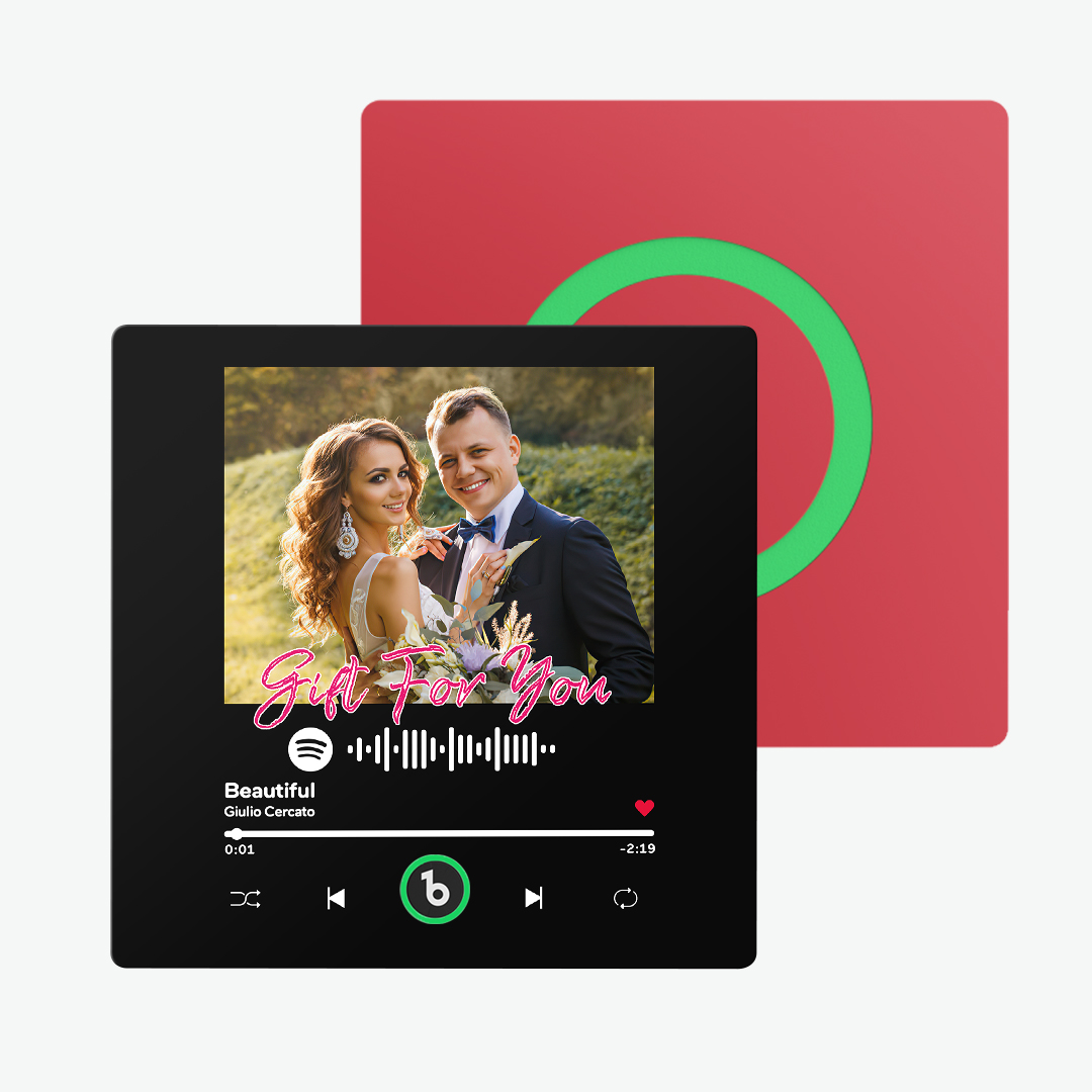 FridgeBeats Frameless Custom Music & Photo Fridge Magnet FridgeBeats 4.0 Pro Supports Bluetooth Connectivity-Veria Gifts