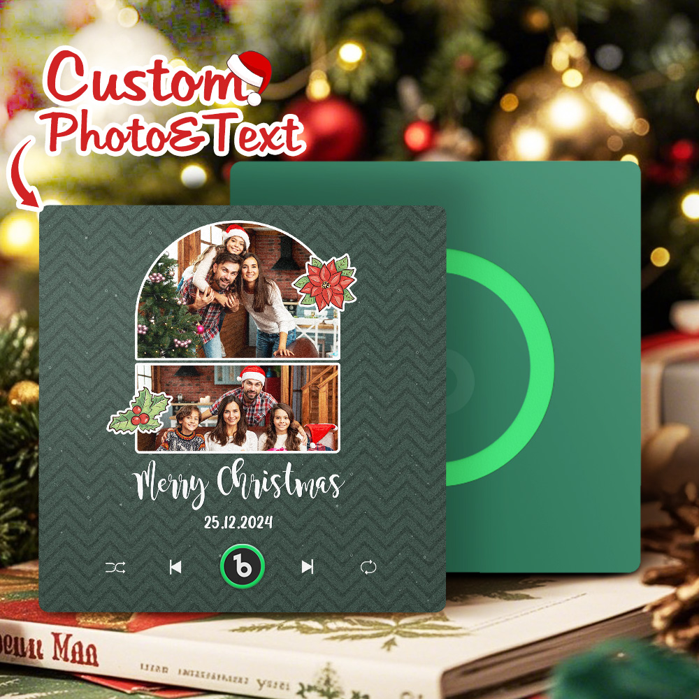 FridgeBeats Frameless 4.0 Custom Music Fridge Magnet Personalized Photo Colorful Fridge Magnet Creative Christmas Gift-Veria Gifts