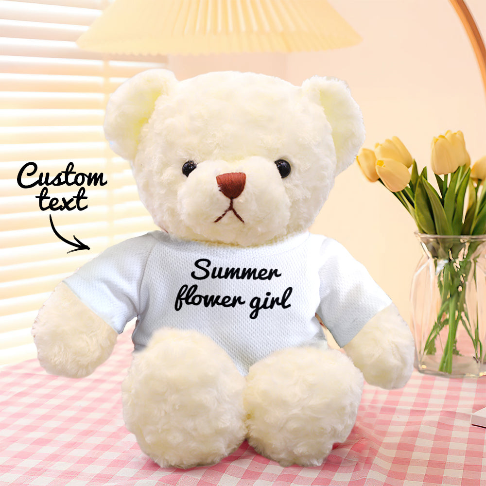 Personalized Teddy Bear Plush Toys Custom Bear Stuffed Animal Gifts for Birthday-Veria Gifts