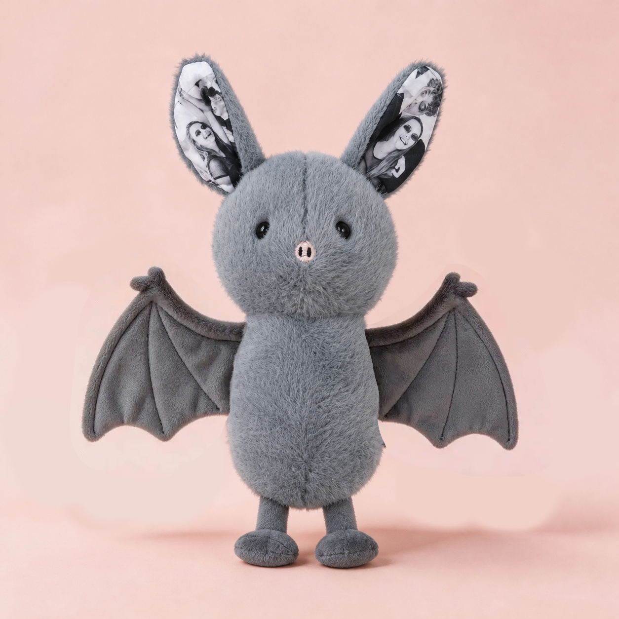 Personalized Photo Bat Plush Custom Halloween Couple Gift-Veria Gifts