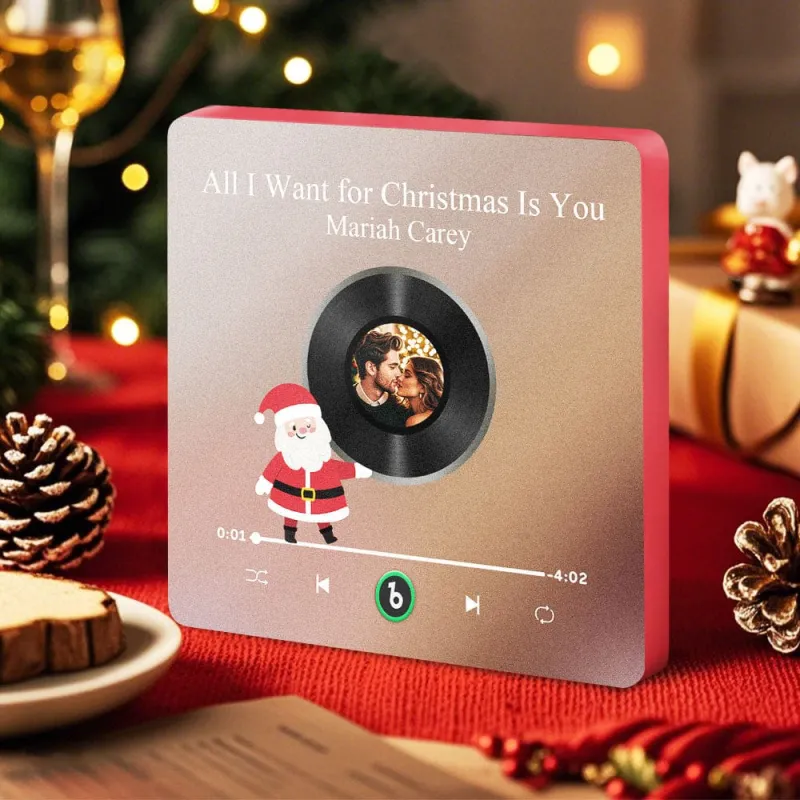 FridgeBeats Frameless 4.0 Custom Photo Music Fridge Magnet Colorful Santa Claus Fridge Magnet Music That Can Be Played Christmas Gift-Veria Gifts
