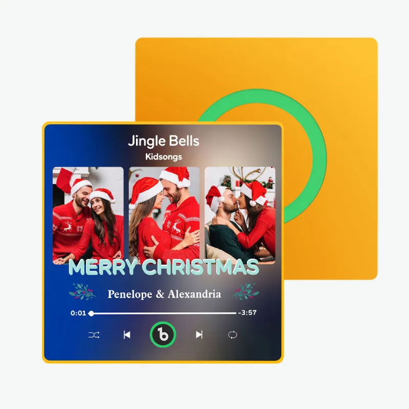 FridgeBeats Framed 4.0 Custom 3 Photos Music Fridge Magnet FridgeBeats Pro Supports Bluetooth Connectivity Christmas Gifts-Veria Gifts