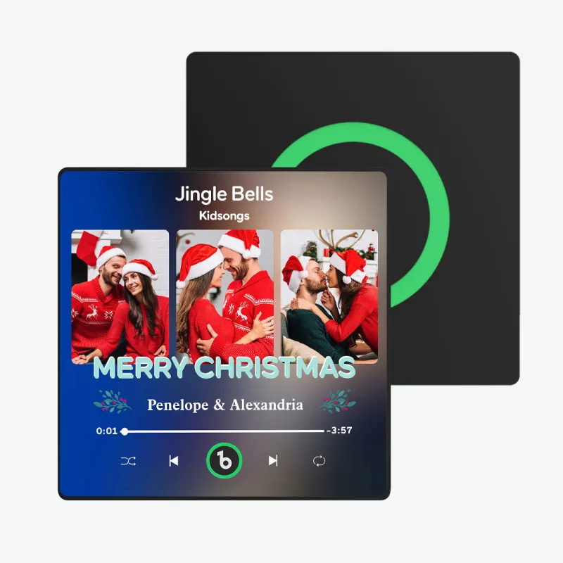 FridgeBeats Framed 4.0 Custom 3 Photos Music Fridge Magnet FridgeBeats Pro Supports Bluetooth Connectivity Christmas Gifts-Veria Gifts
