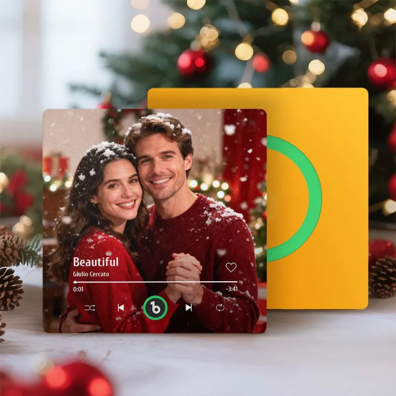 FridgeBeats Frameless 4.0 Custom Music Photo Fridge Magnet That Can Play Music Without Cellphone Christmas Gifts-Veria Gifts