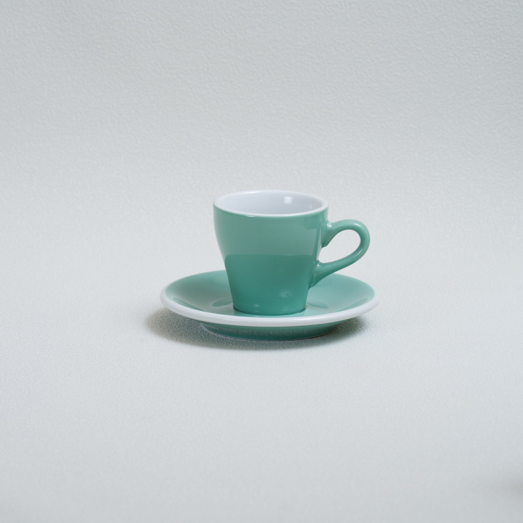 Four Lisle 80ml Espresso Cup and 12.5cm Espresso Saucer - Detail & Angle View 3