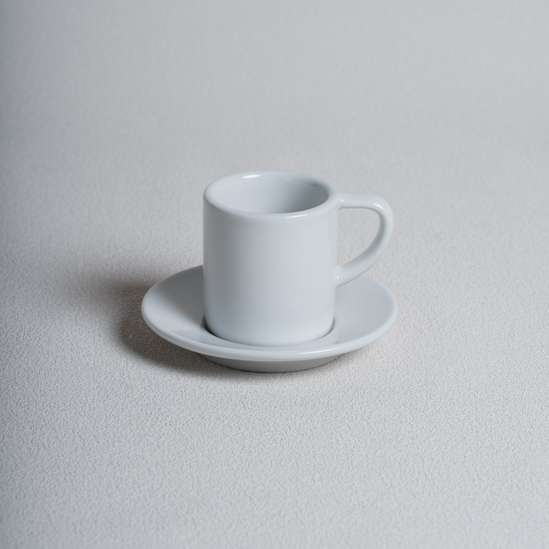 Four Lisle 80ml Espresso Cup and 11.5cm Espresso Saucer - Detail & Angle View 2