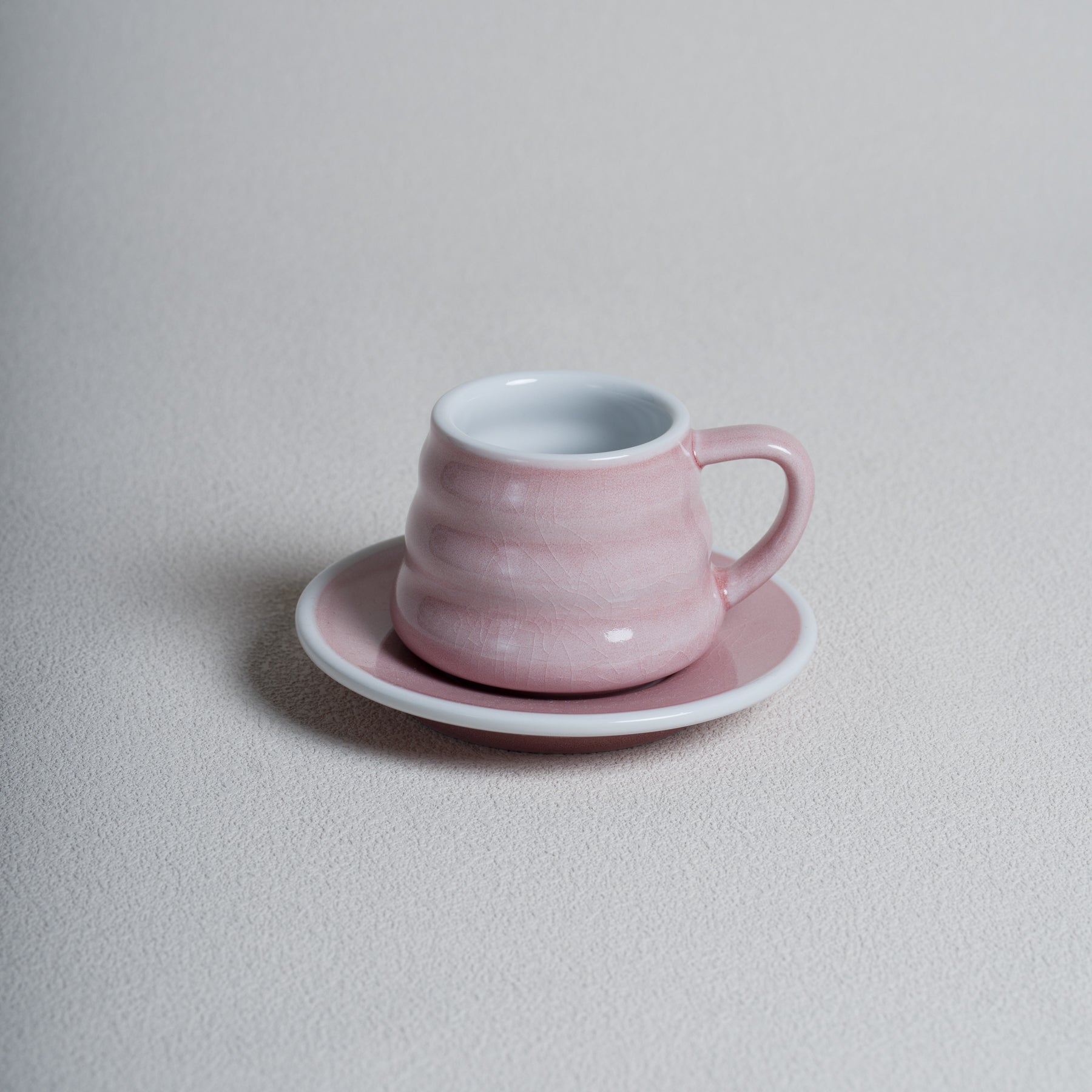 Four Lisle 110ml Ibrik Coffee Cup and Saucer - Detail & Angle View 2