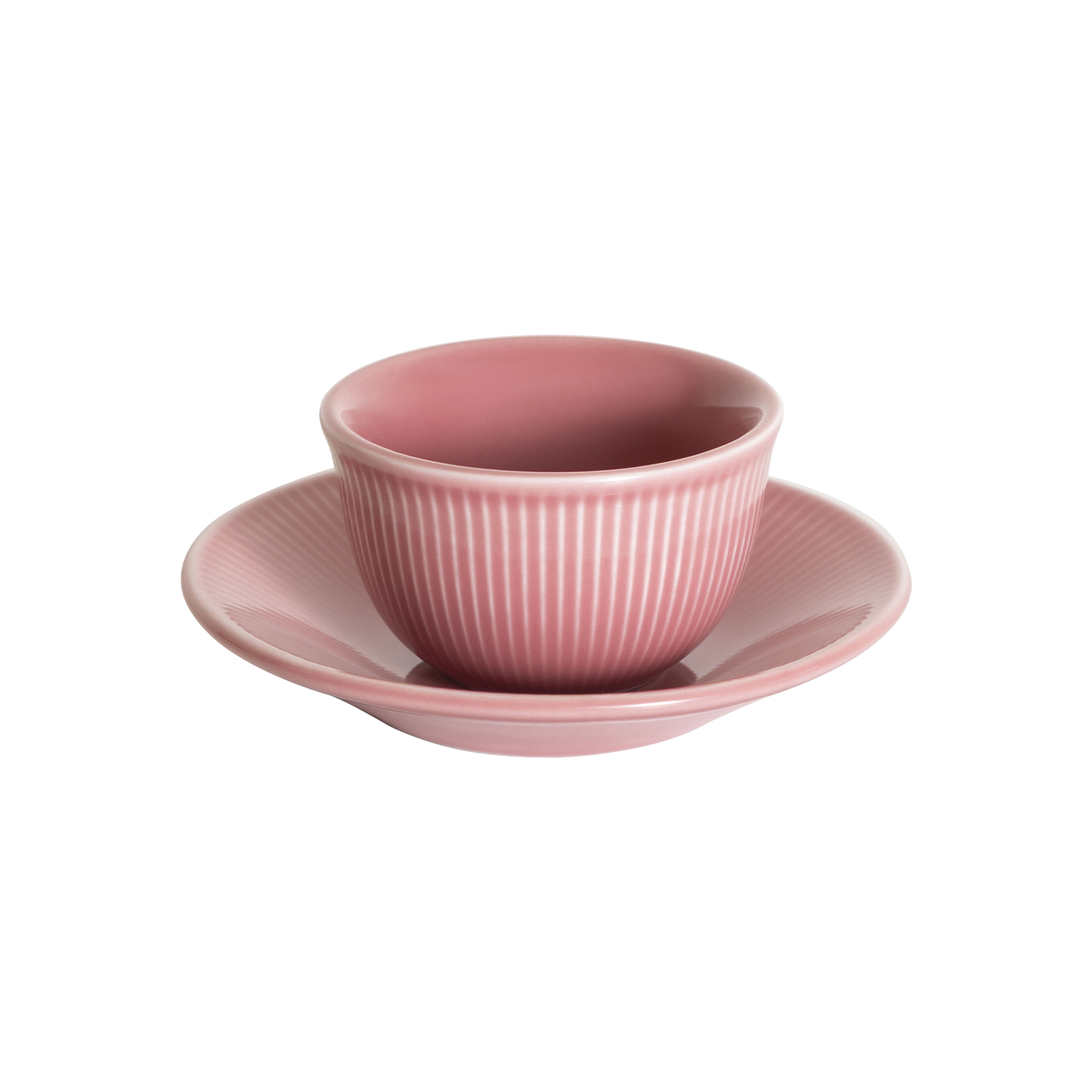Four Lisle 120ml Boram Um Tasting Cup and 13cm Embossed Plate - Main Product View