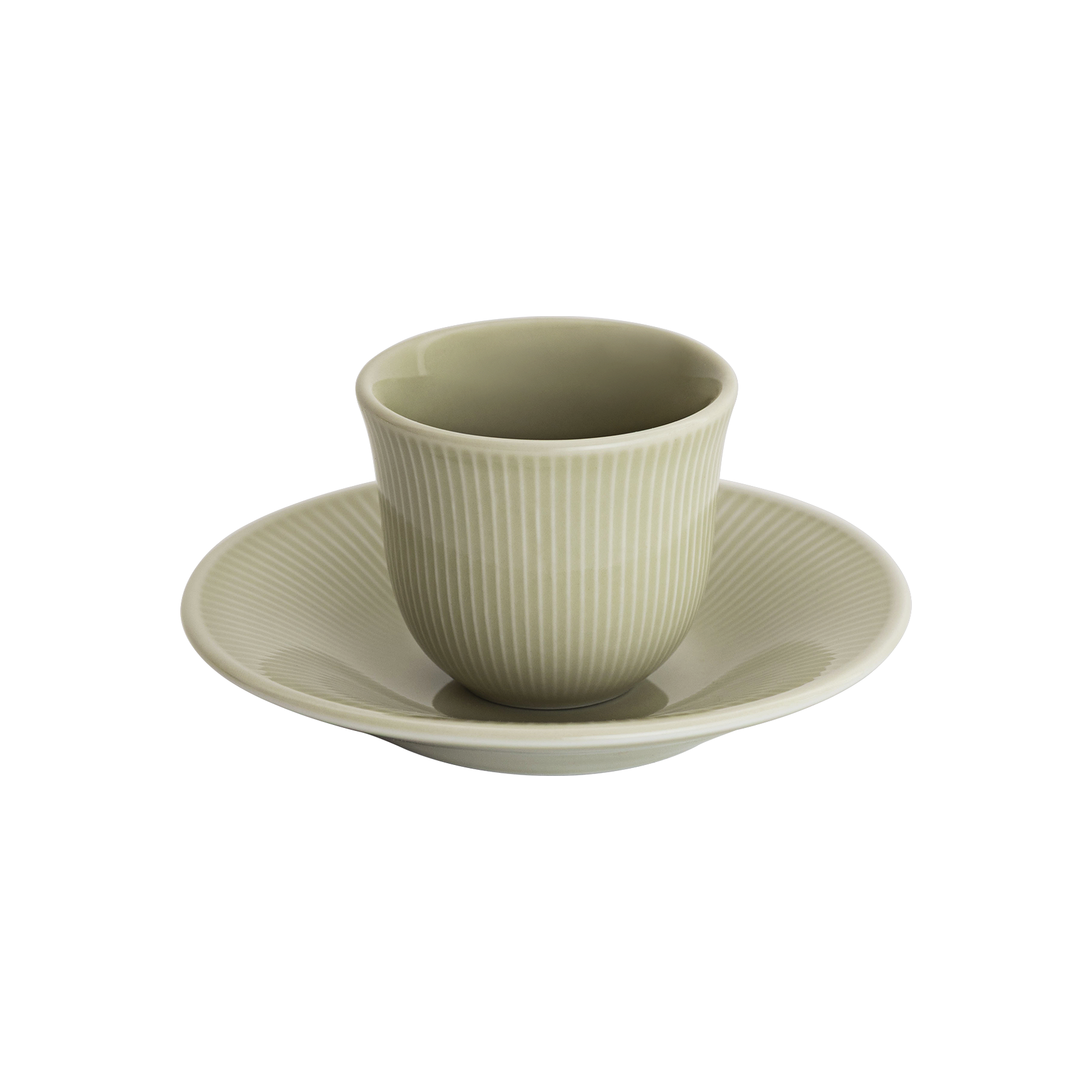 Four Lisle 80ml Embossed Tasting Cup and 13cm Embossed Plate - Main Product View