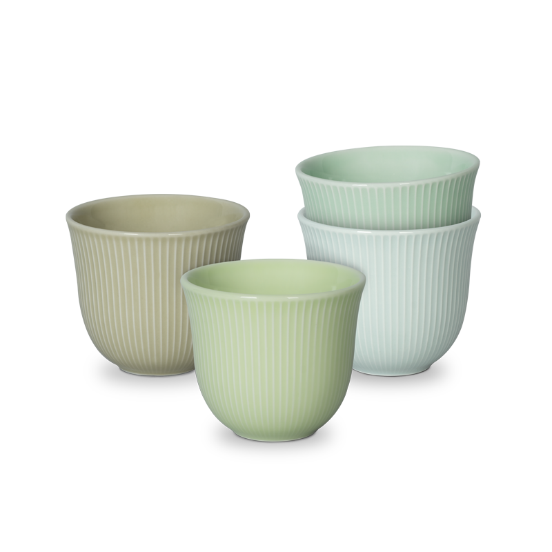Four Lisle Set of 4 Embossed Tasting Cup (Moonbeam) - Main Product View