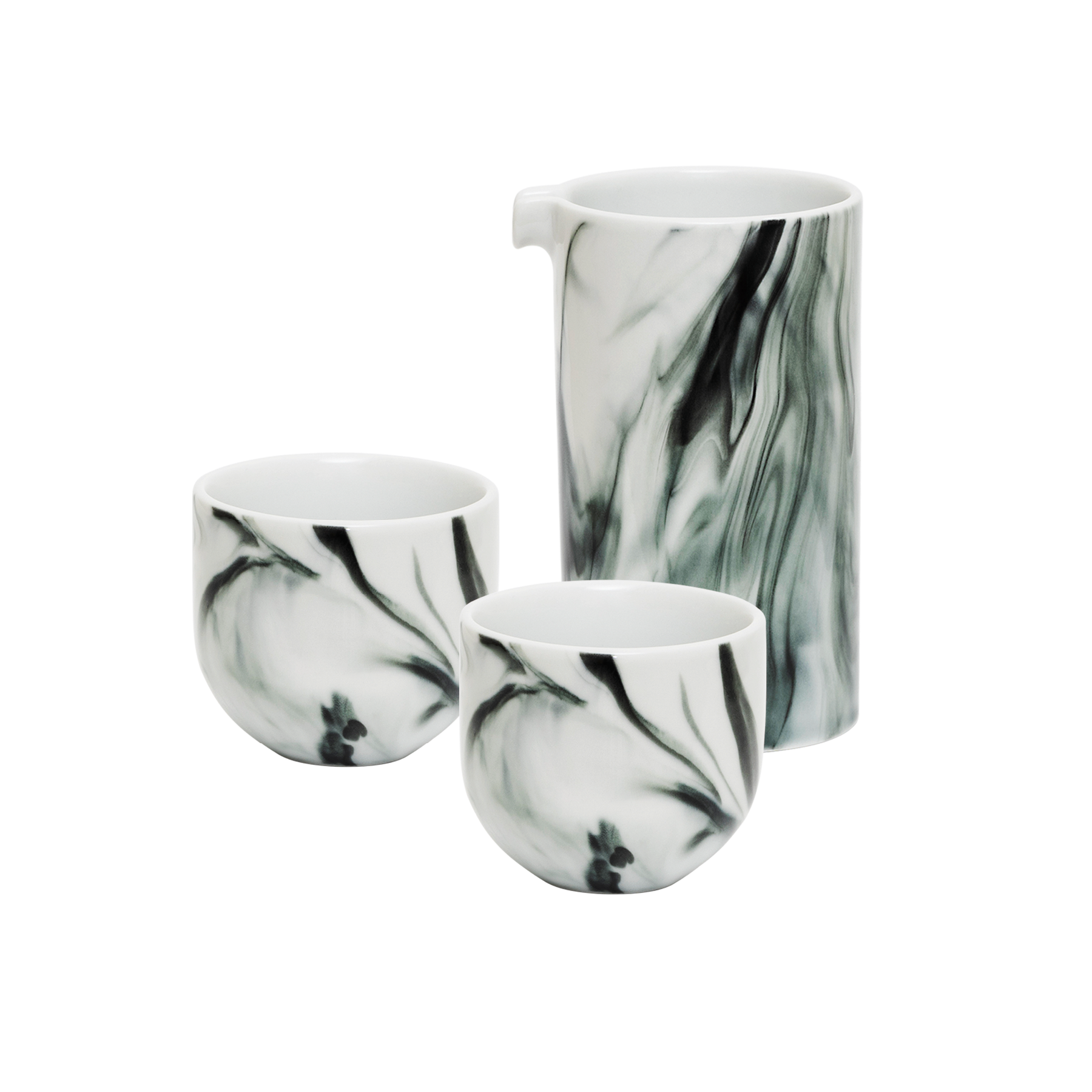 Four Lisle Specialty Jug + 2 x Nutty Tasting Cups - Detail & Angle View 2