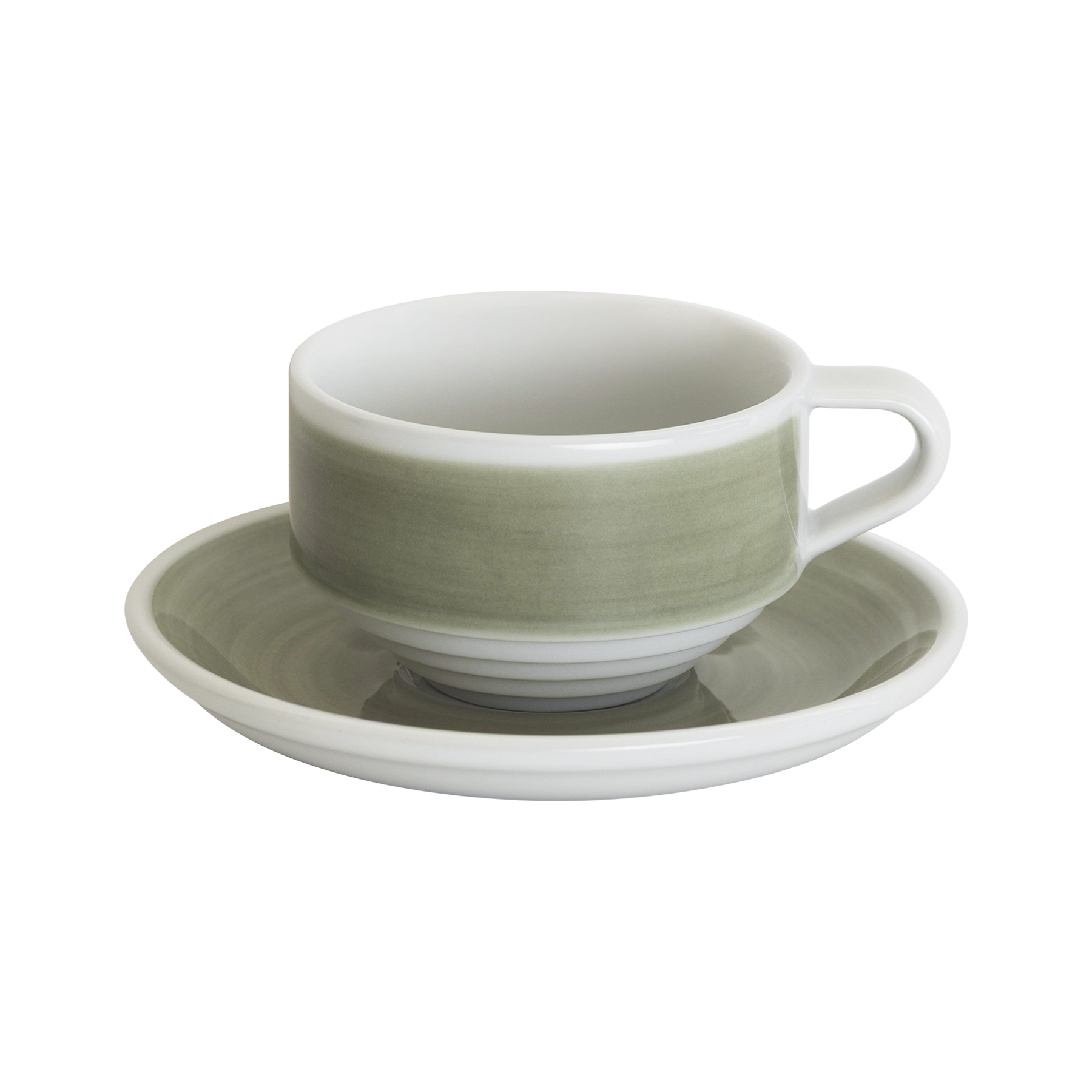 Four Lisle 120ml Cortado Cup and 13cm Shared Saucer - Main Product View