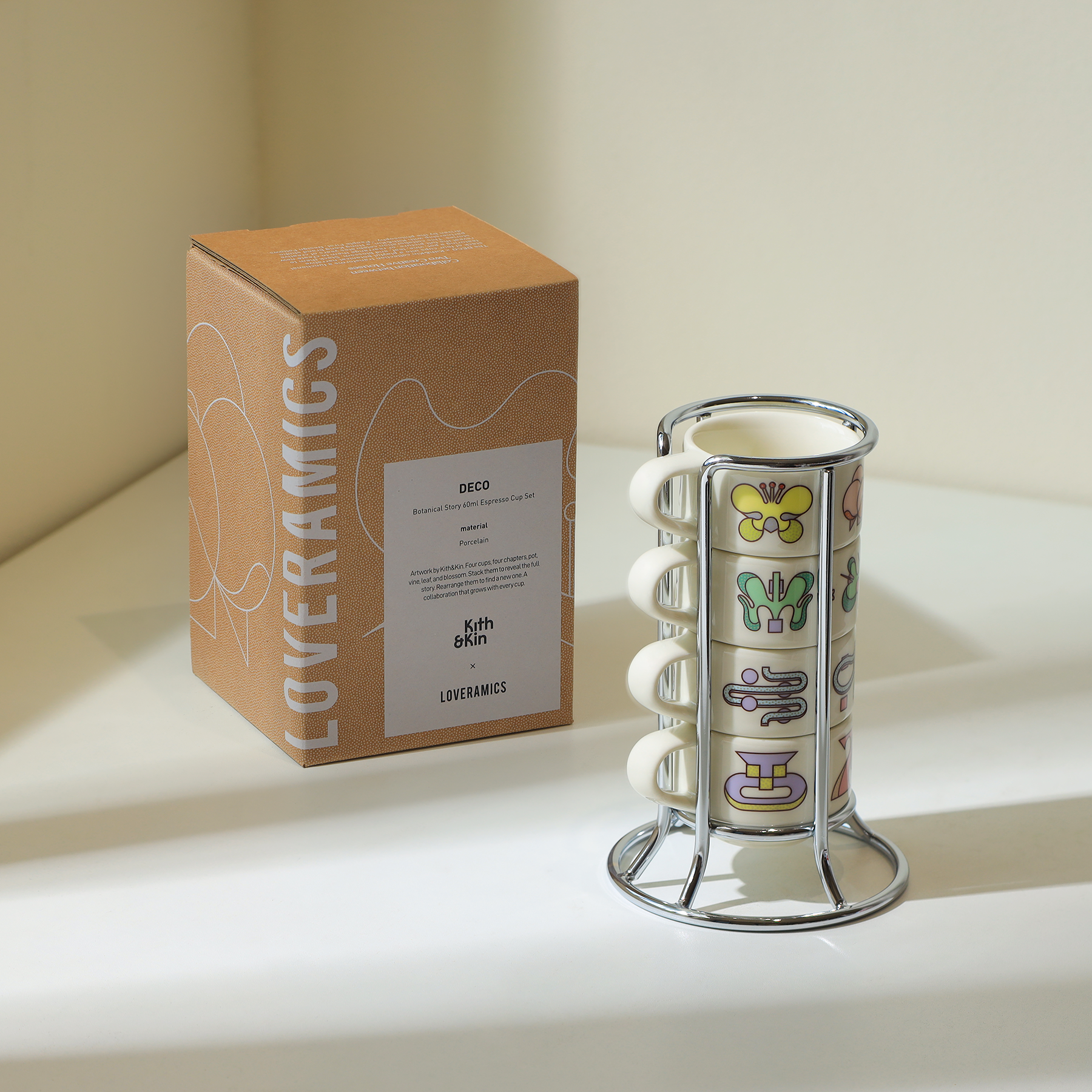 Four Lisle Botanical Story 60ml Espresso Cup Set - Main Product View