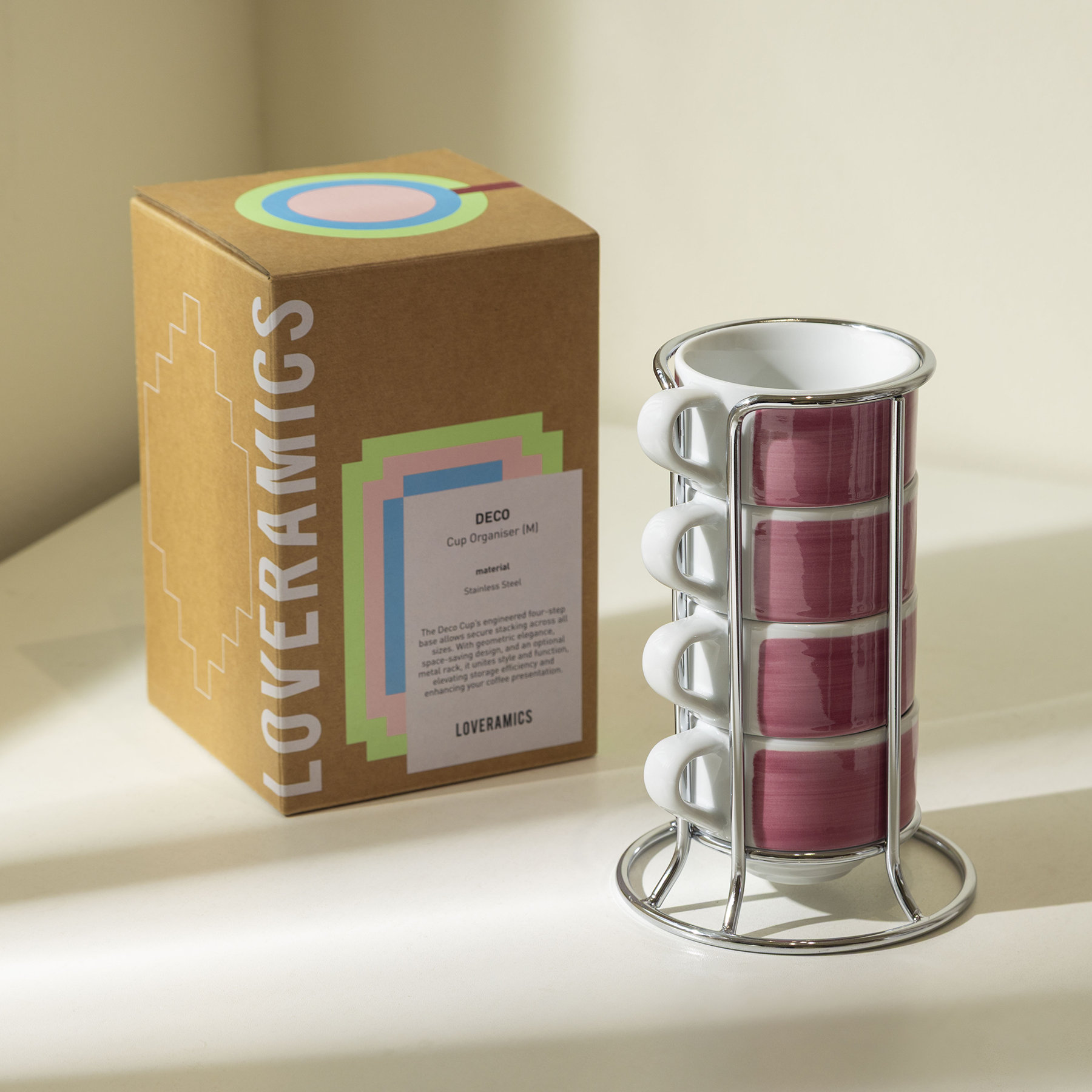 Four Lisle Set of 4 x 165ml Flat White Cups - Main Product View