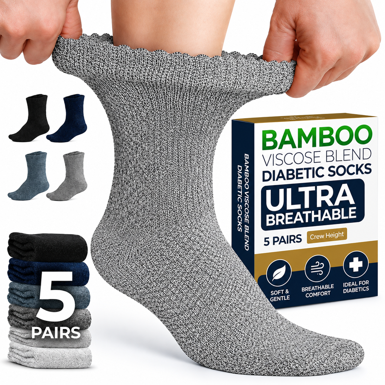 Restnolia Bamboo Compression Socks - Medium - product image 1