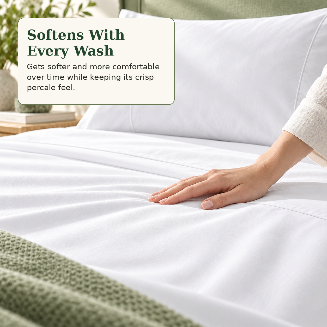 Restnolia Cotton Percale Sheet Set - Full - product image 3