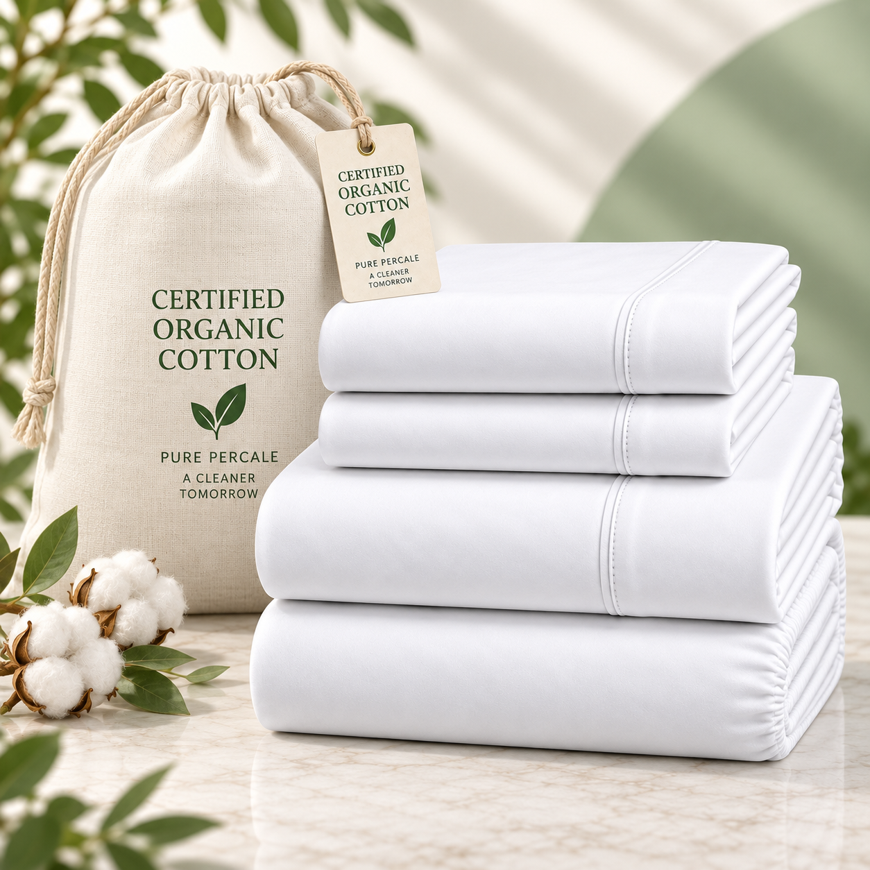 Restnolia Cotton Percale Sheet Set - California King - product image 6