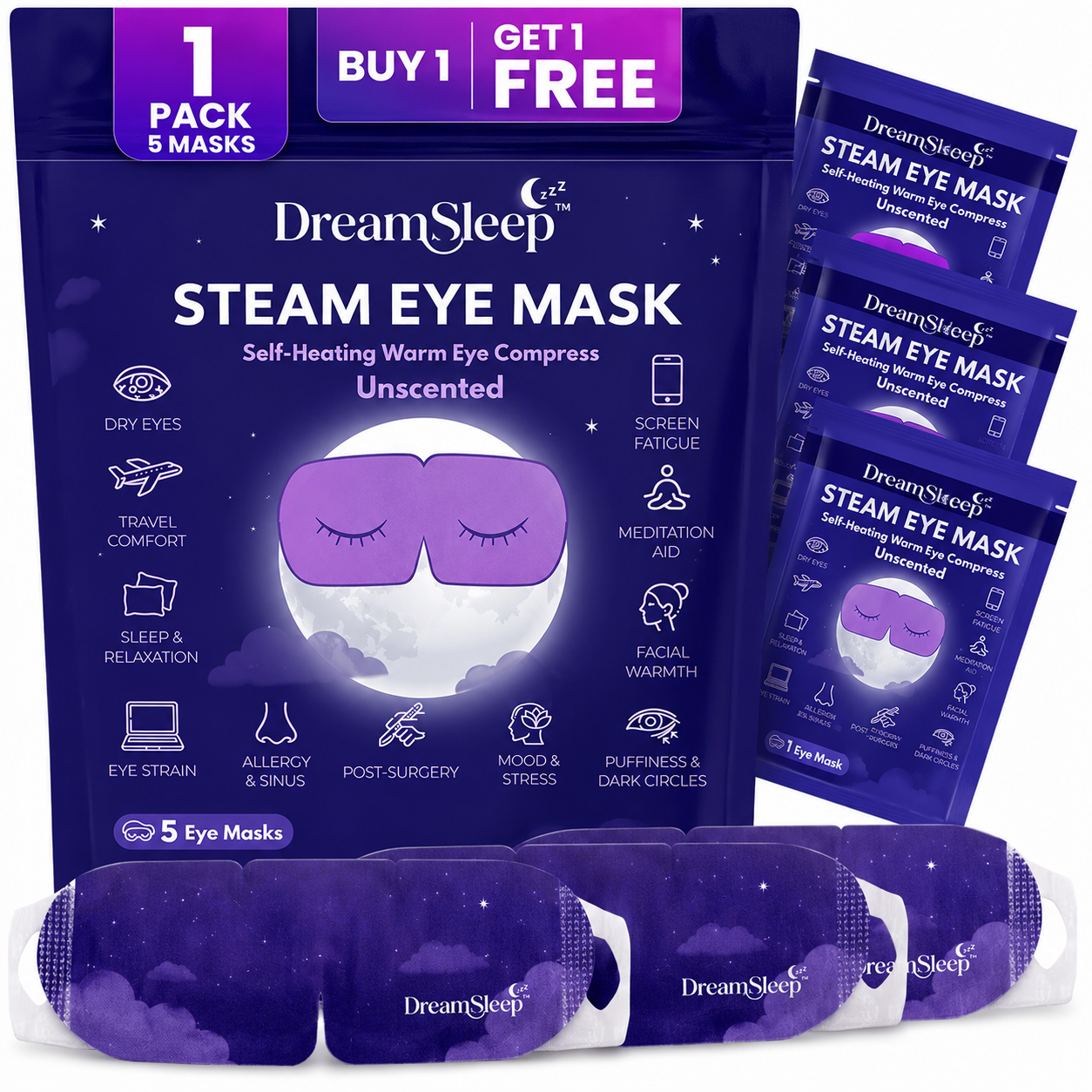 Restnolia Self-Warming Steam Eye Mask - product image 1