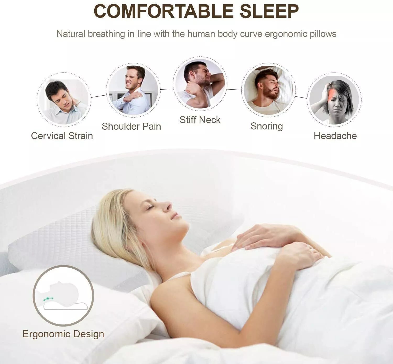 Restnolia Memory Foam Neck Pillow - product image 6