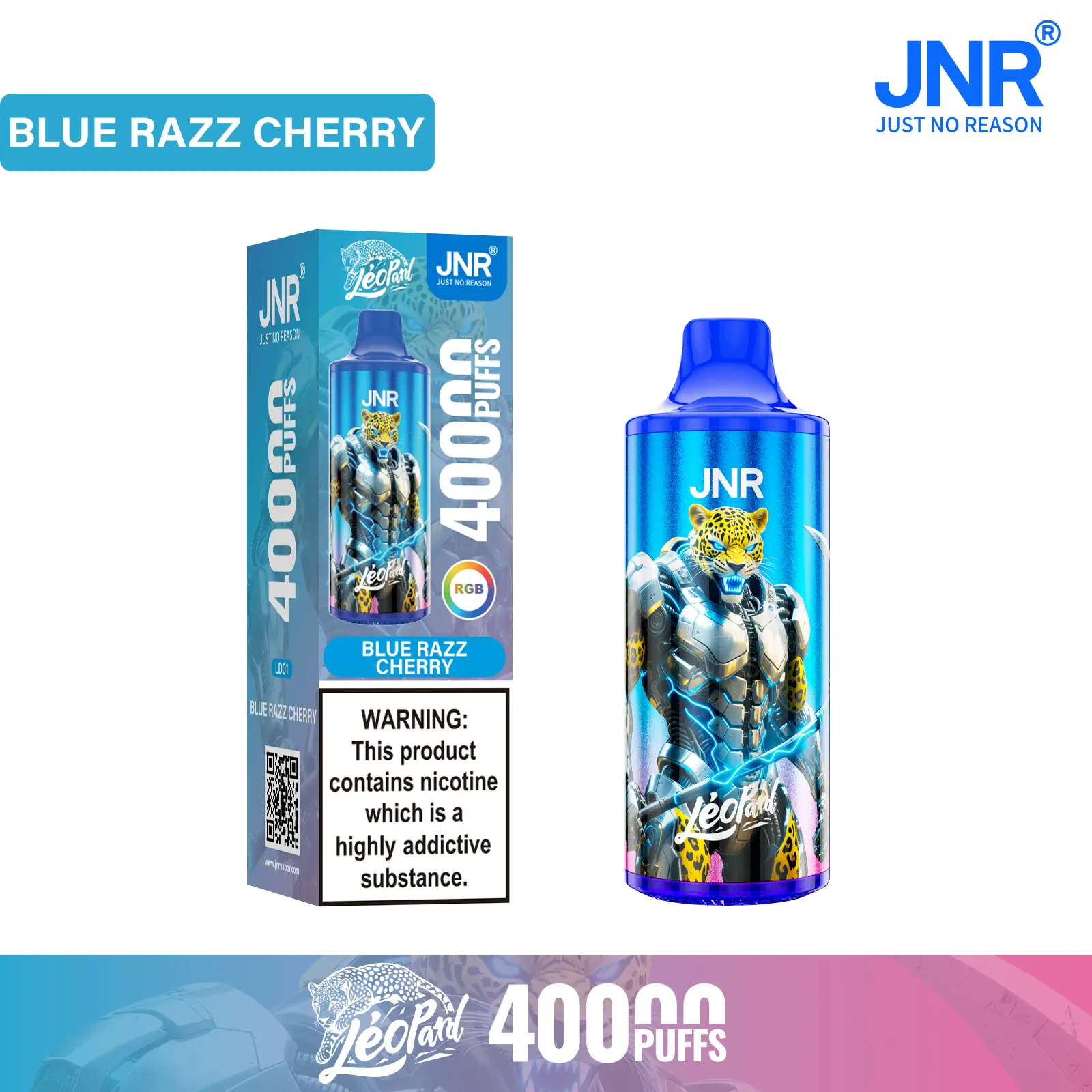 JNR - Léopard - 40K Bouffées - Vape Jetable - Disposable