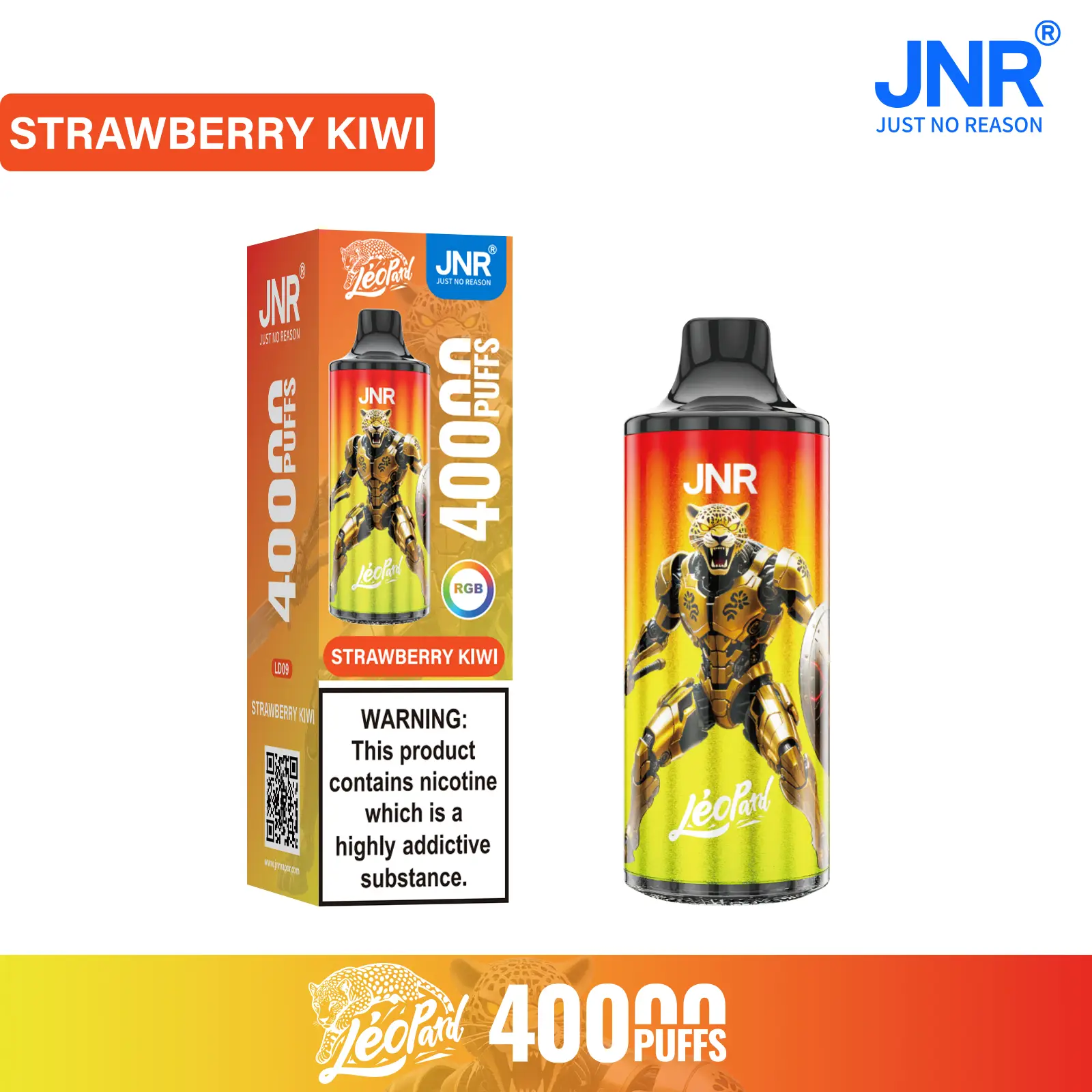 JNR - Léopard - 40K Bouffées - Vape Jetable - Disposable