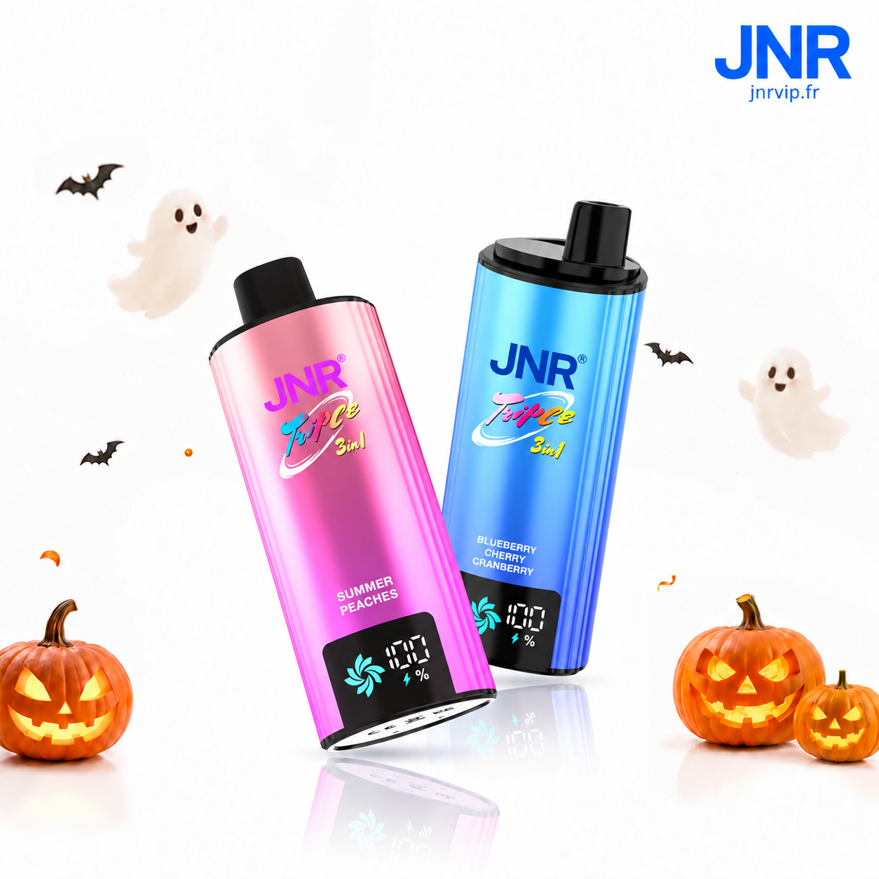 JNR TRIPLE 3 EN 1 110000 Bouffées 110K Vapes Jetables Achat en Gros Commerce de Détail Double Bobine Maille Affichage Intelligent de Vapotage Commutation Douce
