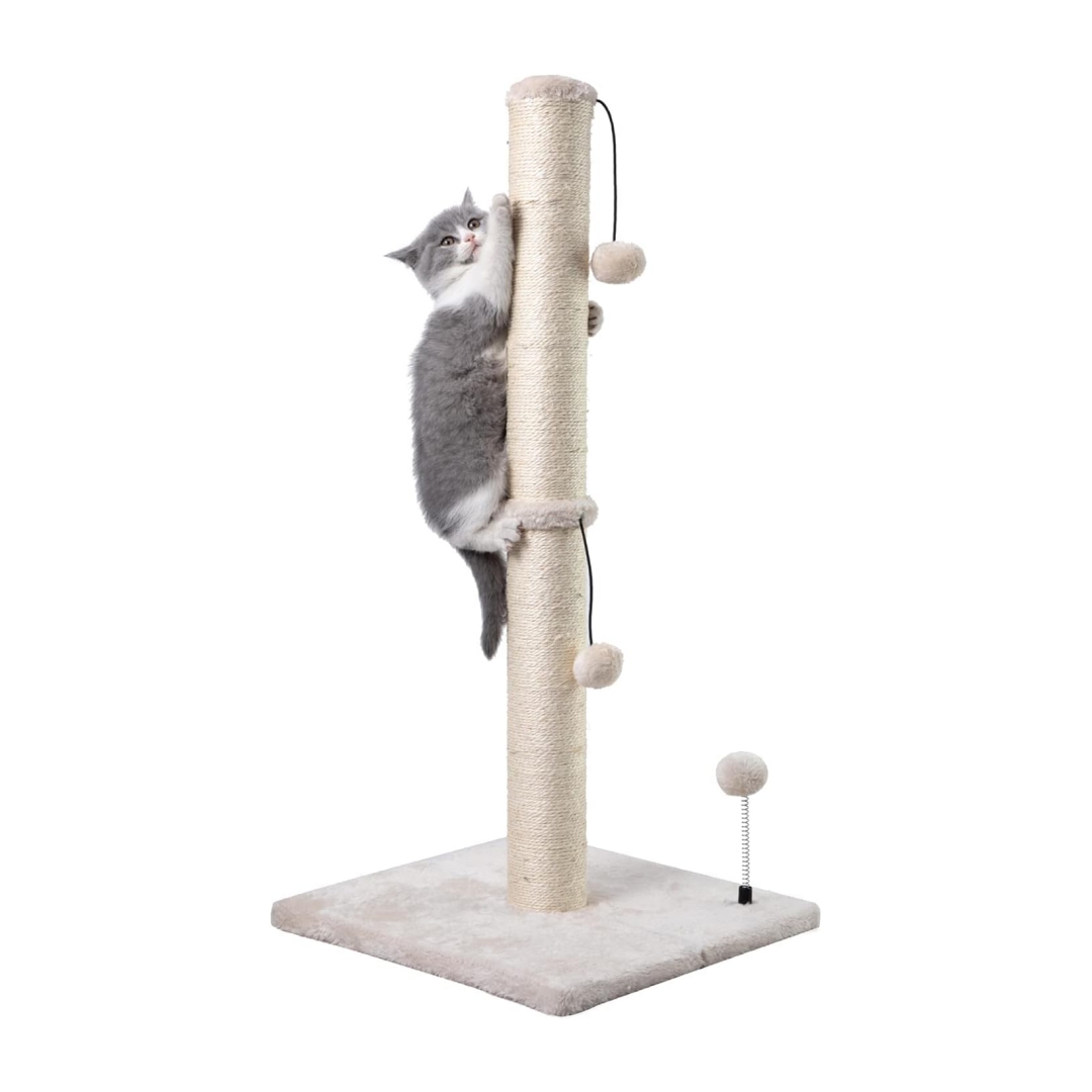 Natural Sisal Cat Scratching Post for Indoor Adult Cats