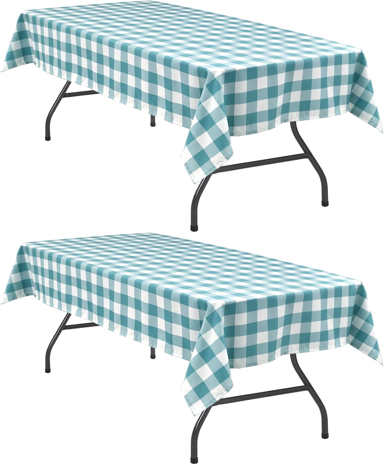 Checkered Gingham Tablecloth 60×120 Inch, Rectangular