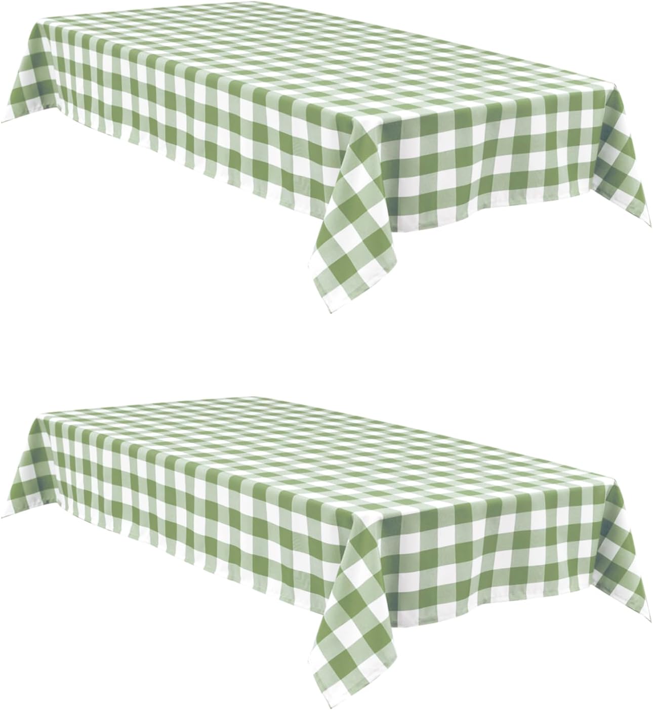 Checkered Gingham Tablecloth 60×120 Inch, Rectangular