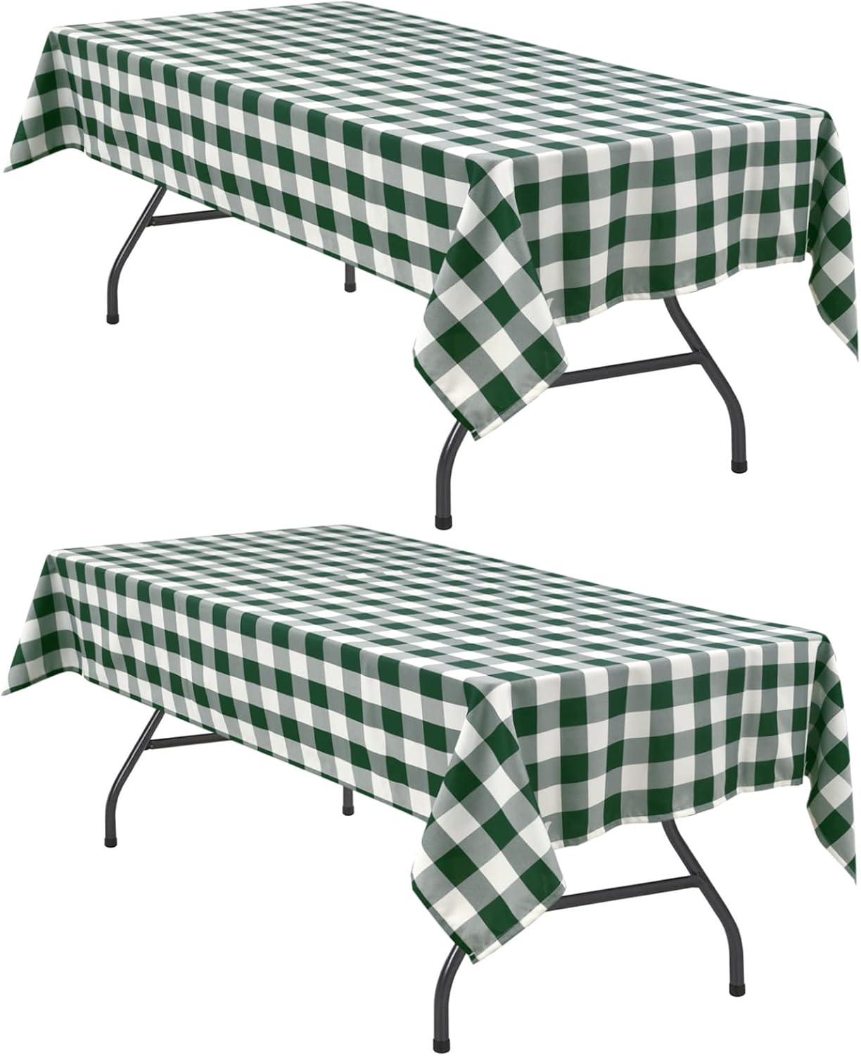 Checkered Gingham Tablecloth 60×120 Inch, Rectangular