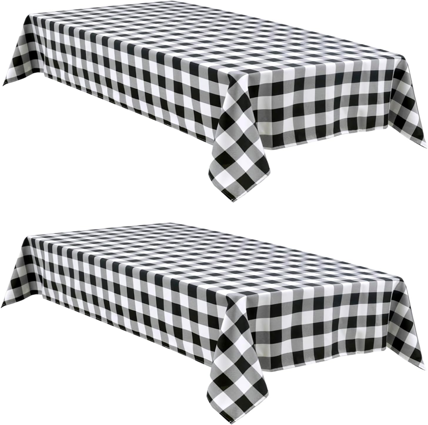 Checkered Gingham Tablecloth 60×120 Inch, Rectangular