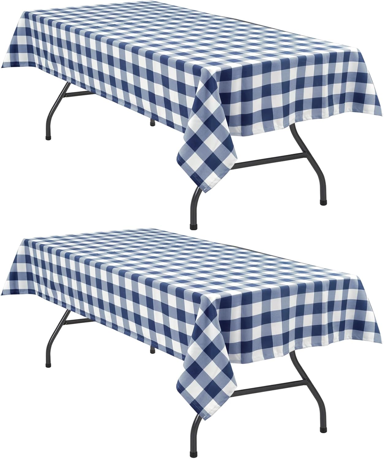 Checkered Gingham Tablecloth 60×120 Inch, Rectangular