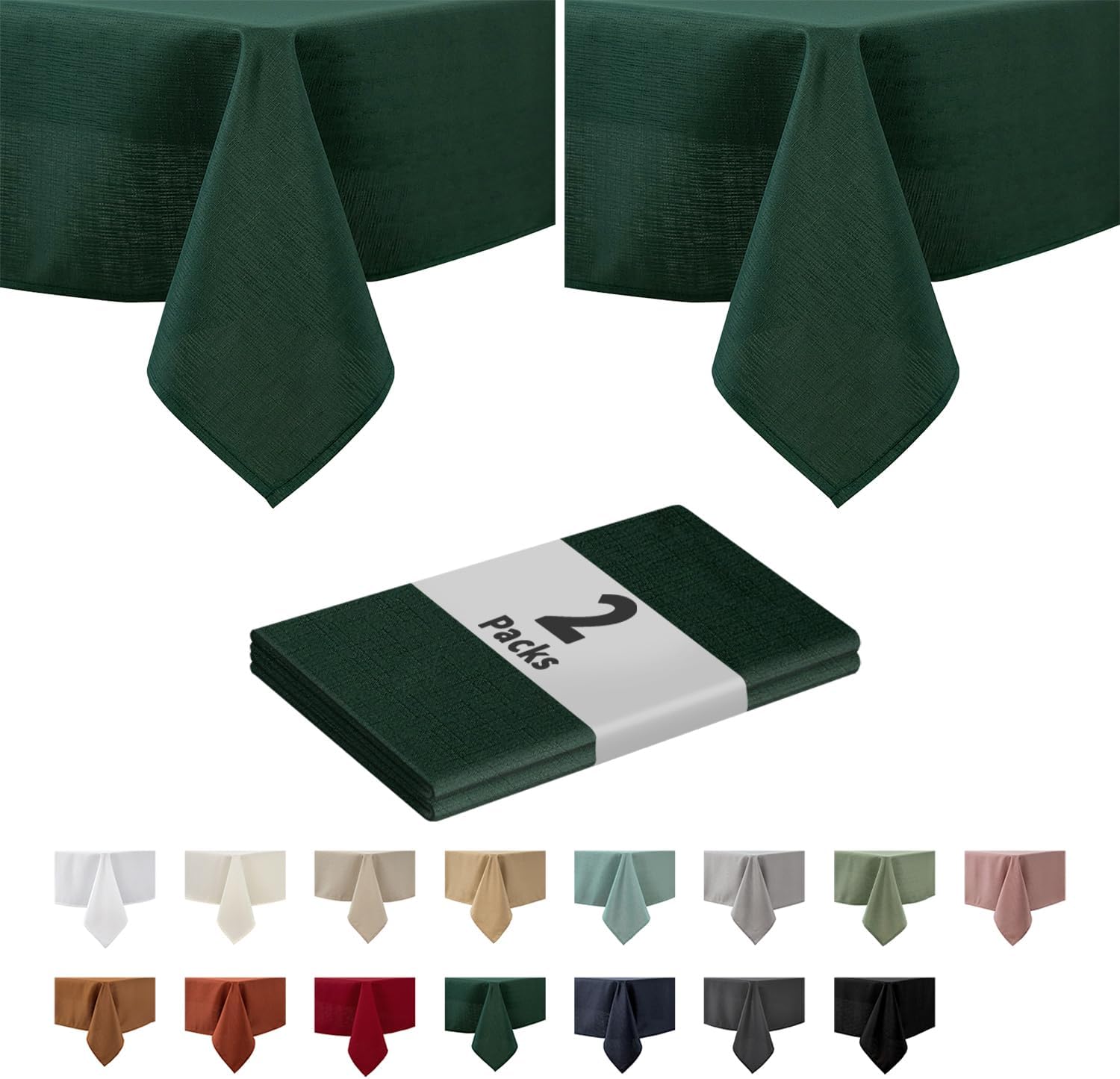 Slubby Textured Tablecloth, Square / Rectangular / Round Available
