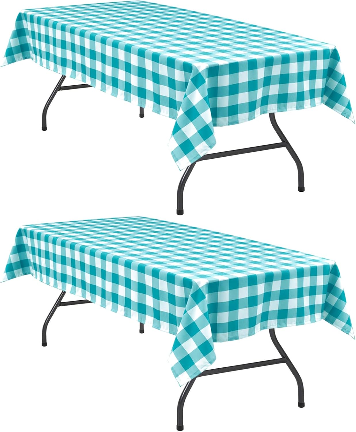 Checkered Gingham Tablecloth 60×120 Inch, Rectangular