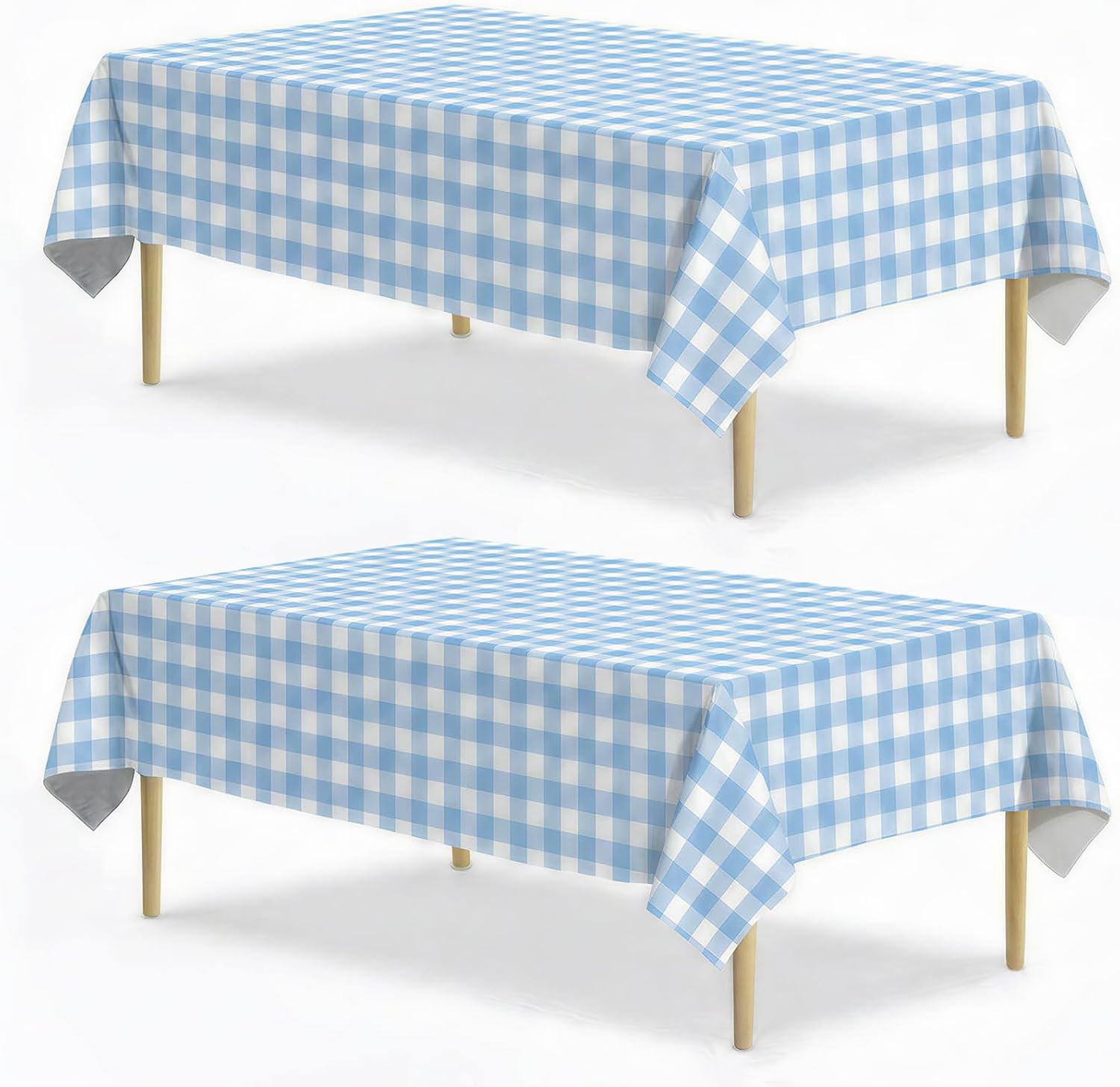 Bee Theme Disposable Plastic Tablecloth 2 Pack, 54×108 Inch