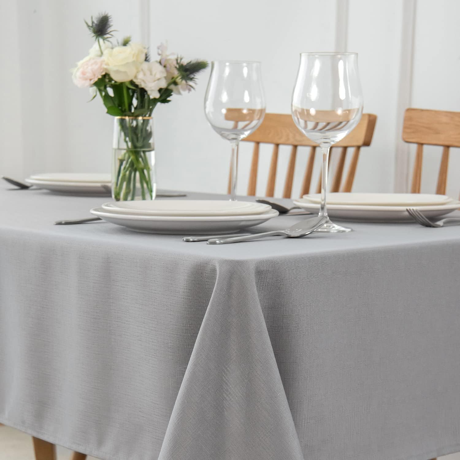 Slubby Textured Tablecloth, Square / Rectangular / Round Available
