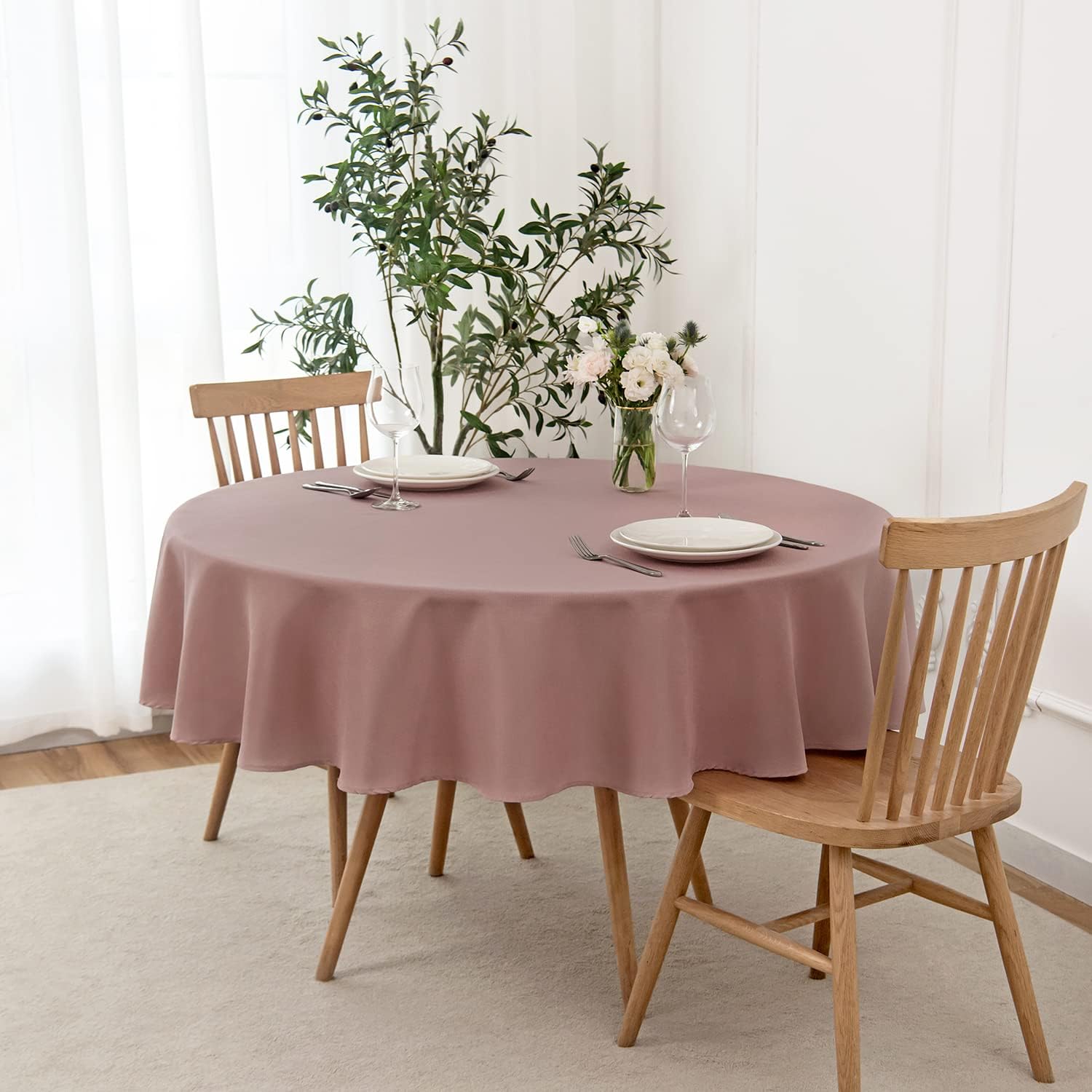 Slubby Textured Tablecloth, Square / Rectangular / Round Available