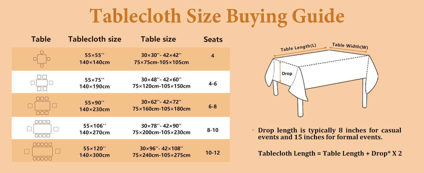 table cloth rectangle table