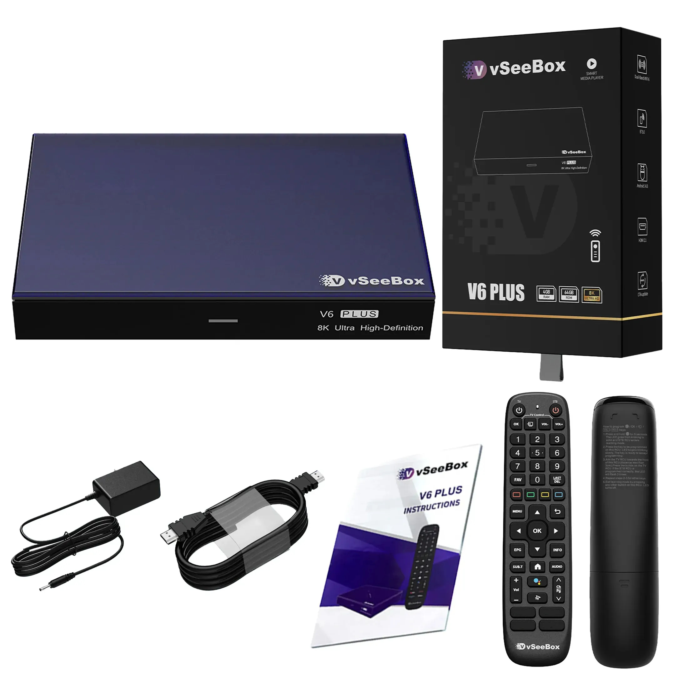 Official vSeeBox V6 Plus Android TV Box