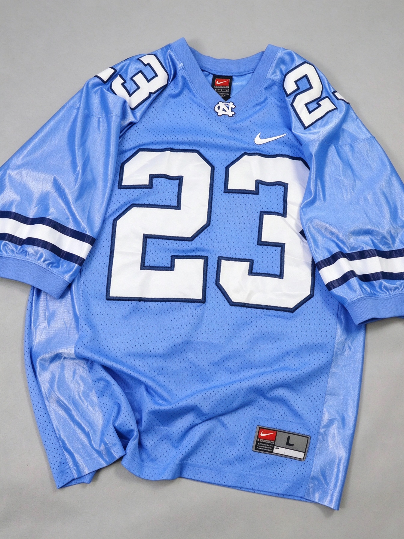 Official-look NCAA football jersey true to size, CollegeKit Hub college fan apparel