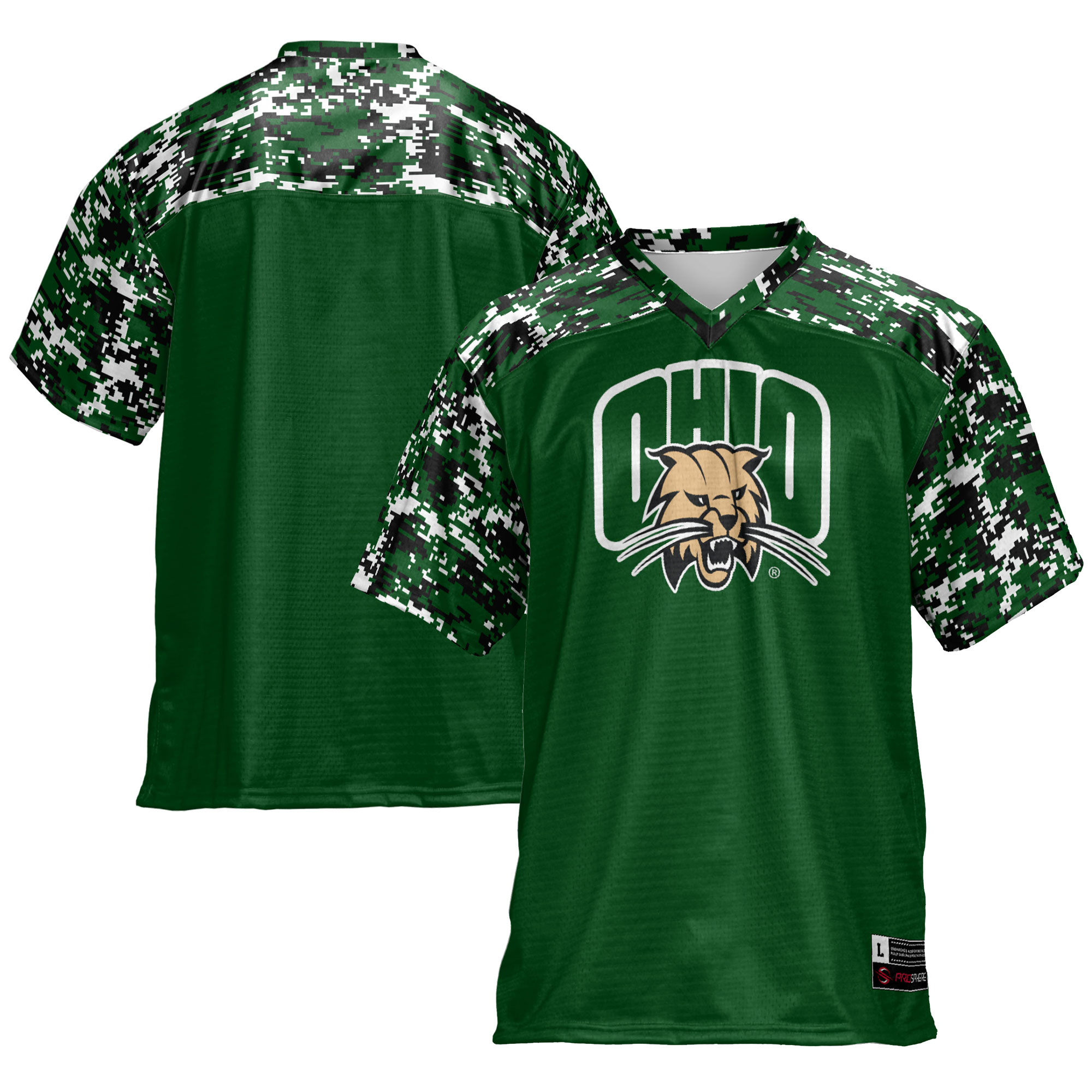 Ohio Bobcats Game Jersey Green NCAA College Football Fan Wear