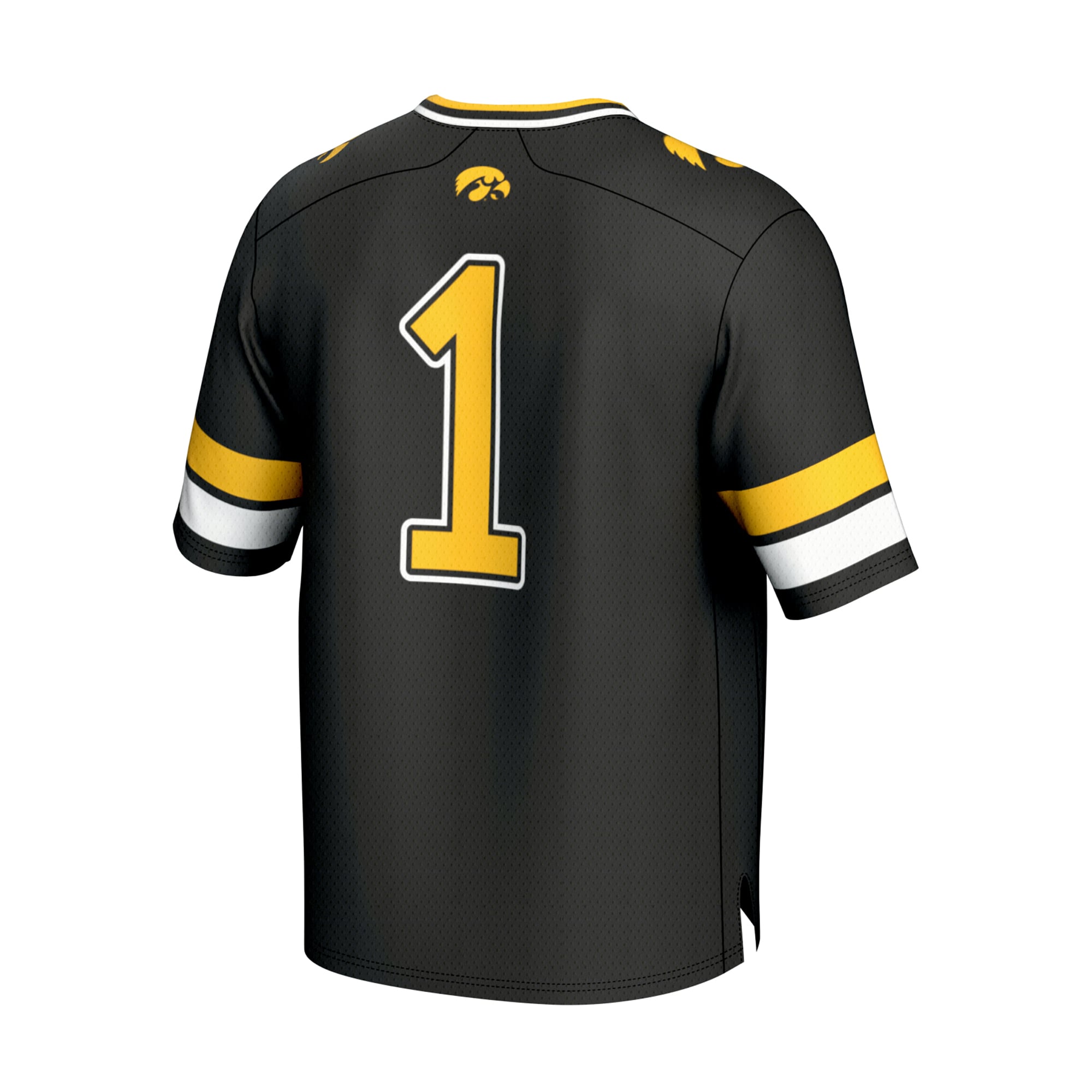 Collegiate Fashion Iowa Hawkeyes Game Jersey Black NCAA College Football Fan Wear Collegiate Fashion