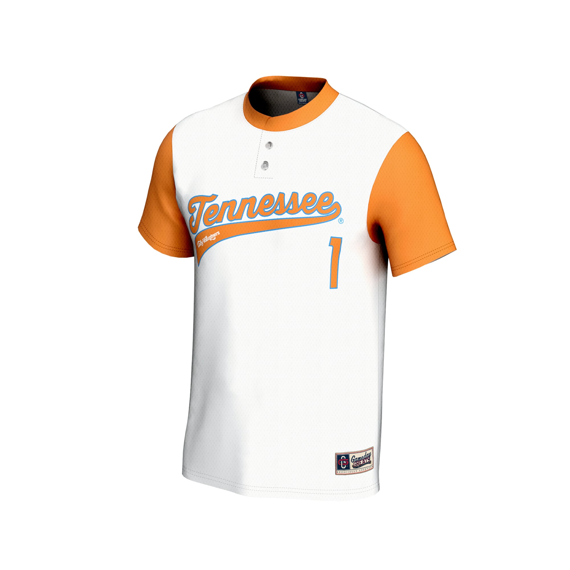 Softball Fashion Tennessee Volunteers Game Jersey White NCAA College Softball Fan Wear Softball Fashion